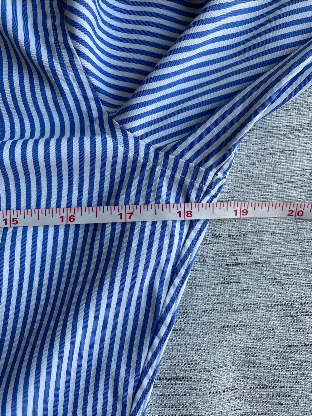 Polo Ralph Lauren Women's Slim Fit Shirt Blue White Stripe Nylon stretch medium - Picture 13 of 15